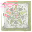 Hermès Carré 90 "Pythagore" Silk handkerchief in Orange