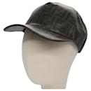 Boné de beisebol Fendi Logo em lona Zucca