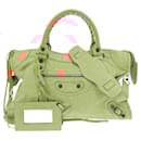 Balenciaga The City Pink Leather Handbag