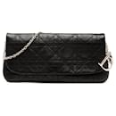 Dior Black Lambskin Cannage Chain Crossbody
