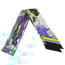 Hermès Blue Wow Silk Twilly Scarf