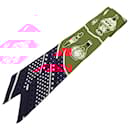 Hermès Red Les Flacons Bandana Silk Twilly