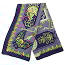 Hermès Blue Ludovicus Magnus Silk Scarf