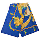 Hermès Blue Hommage A Charles Garnier Silk Scarf