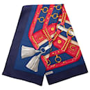 Hermès Blue Aux Champs Silk Scarf