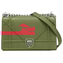 Dior Red Small Grained Calfskin Diorama Flap