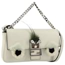 Fendi Monster Baguette en cuir moyen