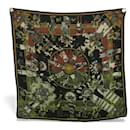 FOULARD HERMES KACHINAS INDIENS CARRE 90 EN CACHEMIRE & SOIE CASHMERE SCARF - Hermès