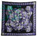 NEUF FOULARD HERMES BONNES VIBRATIONS CARRE 90 SOIE MULTICOLORE SILK SCARF - Hermès