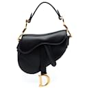 Dior Black Micro Goatskin Saddle