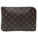 Etui Voyageur PM Monograma Marrom Louis Vuitton
