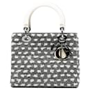 Dior Gray Medium Tweed Lady Dior