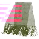 Écharpe en soie rose Hermès