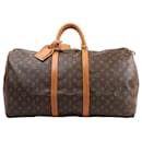 Louis Vuitton Monogram Canvas Keepall 55 Travel Bag M41424