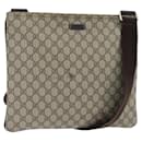 Gucci Zip Top Messenger Bag GG Coated Canvas Large