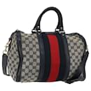 Gucci Vintage Web Boston Bag GG Canvas Small