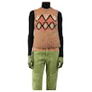 Brown alpaca-blend jumper vest - size XS - Autre Marque