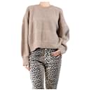 Beige ribbed cashmere jumper - size L - Autre Marque