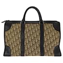 Dior Vintage Trotter Canvas Leather Handbag