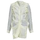 CECILIE BAHNSEN Jaughna buttermilk yellow 100% silk deconstructed blazer UK8 S - Autre Marque