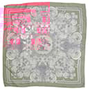Vintage Pink Les Tuileries silk scarf - Hermès