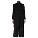 Black wool coat - size UK 10 - Autre Marque