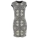 Alexander McQueen Printed Mini Dress in Multicolor Wool - Alexander Mcqueen
