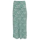 Rixo Kelly Printed Midi Skirt in Green Viscose - Autre Marque
