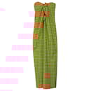 Caroline Constas Kaia Polka-dot Maxi Dress in Yellow Cotton - Autre Marque