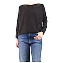 Dark brown cashmere jumper - size L - Autre Marque