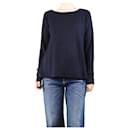Navy blue wool-blend jumper - size M - Autre Marque