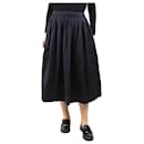 Navy blue cotton midi skirt - size M - Autre Marque