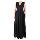 Black sleeveless linen dress - size M - Autre Marque