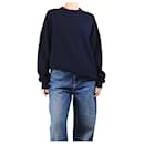 Navy blue oversized jumper - size UK 12 - Autre Marque