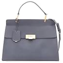 BALENCIAGA Le Dix Cartable Medium grey mix hardware structured top flap bag - Balenciaga