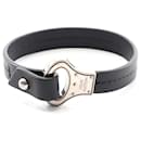Louis Vuitton Leather Stainless Steel Bracelet