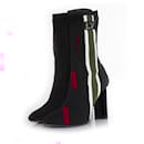 Louis Vuitton Silhouette black fabric boots
