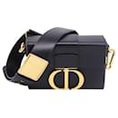 Dior Small 30 Montaigne Bag in Black Leather