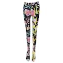 BALENCIAGA Runway Demna Pantashoe black floral heel boots pants IT38 EU37 - Balenciaga