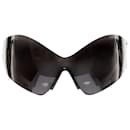 Óculos de sol BALENCIAGA DEMNA Runway Mask Butterfly pretos com proteção Kardashian - Balenciaga
