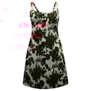 Emilia Wickstead  Talia Floral Print Taffeta Mini Dress in Red Polyester - Autre Marque