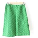 Sally Scott Chevron Stripe Jacquard Skirt - Autre Marque