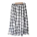 INDIVI Check Flare Long Skirt - Autre Marque