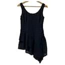 ADEAM Seersucker Asymmetry Blouse - Autre Marque