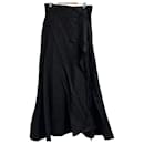 Chaos Herringbone Linen Long Skirt - Autre Marque