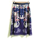 VIVIENNE TAM Phoenix Print Power Net Skirt - Autre Marque