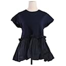 Drawer Pleats Flare Peplum Blouse - Autre Marque