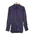 MARGARET HOWELL Wrinkle Check Shirt Cotton Shirt - Autre Marque