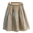 FOXEY Silk Linen Skirt - Autre Marque