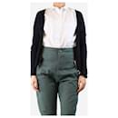 Navy blue wool-blend open cardigan - size M - Autre Marque